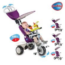 Tricikli za djecu od 6 mjeseci - Tricikl Recliner Toybar 4u1 smarTrike s podesivim naslonom sivo-ljubičasti od 6 mjeseci_0