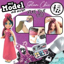 Ročno delo in ustvarjanje - Ustvarjalni set Design Your Doll Glam Chic Educa Izdelaj lastne elegantne punčke 5 modelov od 6 let_2