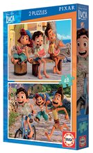 Detské puzzle do 100 dielov - Puzzle Luca Disney Educa 2x48 dielov od 5 rokov_1