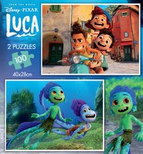 Puzzle pentru copii 100 - 300 de bucăți - Puzzle Luca Disney Educa 2x100 piese de la 5 ani_0