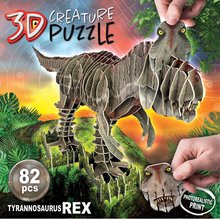 Puzzle 3D - Puzzle dinosaurus Tyrannosaurus Rex 3D Creature Educa lungime 61 cm 82 piese de la 6-9 ani EDU19182_1