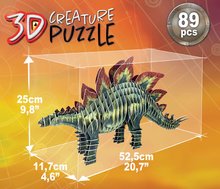 Puzzle 3D - Puzzle dinosaurus Stegosaurus 3D Creature Educa 89 piese de la 6 ani EDU19184_1