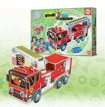 Puzzle 3D - Puzzle közlekedési eszközök Firemen's Truck 3D Studio Educa műanyag csavarokkal 5 évtől_2