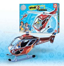 Puzzle 3D - Puzzle mijloace de transport Helicopter 3D Studio Educa cu șuruburi din plastic de la 5 ani_5