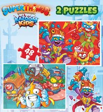 Detské puzzle do 100 dielov - Puzzle Superthings Educa 2x48 dielov od 4 rokov_0