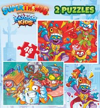 Kinderpuzzle bis 100 Teilen - Puzzle Superthings Educa 2x48 Teile ab 4 Jahren_0