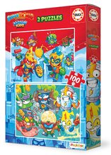 Kinderpuzzle ab 100-300 Stücken - Puzzle Superthings Educa 2x100 Teile ab 5 Jahren_1