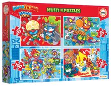 Progresívne detské puzzle - Puzzle Superthings Multi 4 Educa 50-80-100-150 dielov od 6 rokov_0