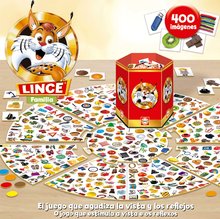 Gry w językach obcych - Gra planszowa Szybki jak Ryś Lince Family Edition Educa 400 obrazków w języku hiszpańskim od 6 lat_0