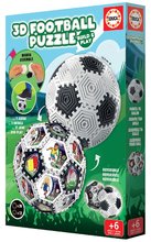 Puzzle 3D - Puzzle minge de fotbal 3D Football Puzzle Educa 32 piese de la 6 ani diametru12,5 cm_2