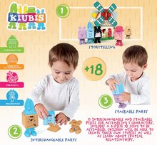 Puzzles 3D - Kiubis 3D Blocks & Stories Moulin à vent à la ferme Educa 5 figurines pour un moulin à vent à partir de 24 mois_1