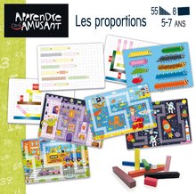 Cizojazyčné společenské hry - Naučná hra Les Proportions Educa Učíme se rozměry s obrázky 55 dílů ve francouzštině od 5 let_0