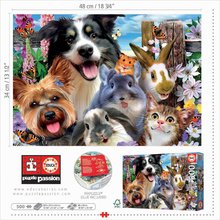 Puzzles 500 pièces - Puzzle Yard Buddies Selfie Educa 500 pièces et une colle spéciale Fix_3