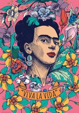 Puzzle 500-dijelne - Puzzle “Viva la Vida” Frida Kahlo Educa 500 dijelova i Fix ljepilo_1
