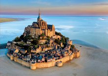 Puzzle cu 1000 de bucăți - Puzzle Mont-Saint Michel Educa 1000 piese și lipici Fix de la 11 ani_1