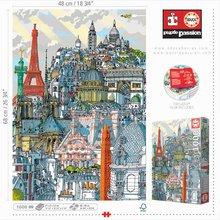 Puzzle cu 1000 de bucăți - Puzzle Paris Carlo Stanga Educa 1000 piese și lipici Fix de la 11 ani_3