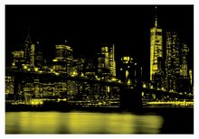 Svietiace puzzle  - Puzzle Brooklyn Bridge Neon Educa 1000 dielov a Fix lepidlo_0