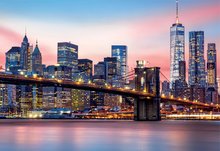 Leuchtende Puzzle  - Puzzle Brooklyn Bridge Neon Educa 1000 Teile und Fix -Kleber ab 11 Jahren_1