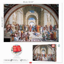 Puzzle 1500 pezzi - Puzzle School of Athens Raphael Educa 1500 pezzi e colla Fix_3