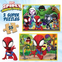 Dřevěné Disney puzzle - Dřevěné puzzle Spidey & his Amazing Friends Disney Educa 2 x 25 dílků_0