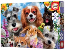Gyerek puzzle 100-300 darabos - Puzzle Selfie Pet Parade Educa 200 darabos_2