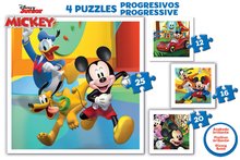 Puzzles évolutifs pour enfants - Puzzle progressif Mickey & Friends Educa 12-16-20-25 pièces_0