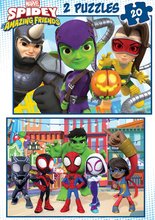 Puzzle dla dzieci do 100 elementów - Puzzle Spidey & his Amazing Friends Educa 2x20 elementów_0