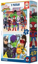 Puzzles pour enfants jusqu'à 100 pièces - Puzzle Spidey et ses amis extraordinaires Educa 2x20 pièces_1