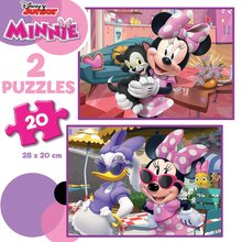 Detské puzzle do 100 dielov - Puzzle Minnie Disney Educa 2x20 dielov_0