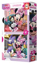Detské puzzle do 100 dielov - Puzzle Minnie Disney Educa 2x20 dielov_1