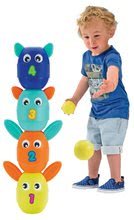 Jucării de sport pentru cei mici - Popice animăluţe Écoiffier 2in1 cu urechi mobile 4 bucăţi de la 18 luni_0