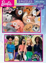 Puzzles pour enfants de 100 à 300 pièces - Puzzle Barbie Disney Educa 2x100 pièces_0