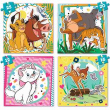 Progresívne detské puzzle - Puzzle Disney Animals v kufríku Progressive Educa 12-16-20-25 dielne_0