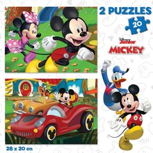 Puzzle per bambini fino a 100 pezzi - Puzzle Topolino La Casa Del Divertimento Disney Educa 2x20 pezzi_0