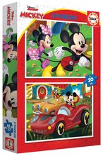 Detské puzzle do 100 dielov - Puzzle Mickey Mouse Fun House Disney Educa 2x20 dielov_1