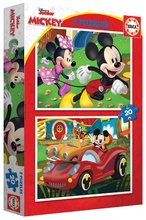 Puzzle dla dzieci do 100 elementów - Puzzle Mickey Mouse Fun House Disney Educa 2x20 sztuk_1