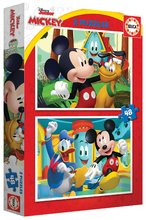 Puzzle dla dzieci do 100 elementów - Puzzle Mickey Mouse Fun House Disney Educa 2x48 elementów,  od 4 roku życia_1