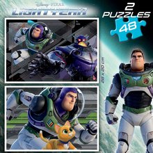 Dětské puzzle do 100 dílků - Puzzle Lightyear Disney Educa 2 x 48 dílků_0