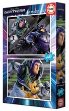 Detské puzzle do 100 dielov -  NA PREKLAD - Puzzle Lightyear Disney Educa 2x48 piezas_1