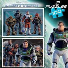 Puzzles pour enfants de 100 à 300 pièces - Puzzle Lightyear Disney Educa 2x100 pièces_0