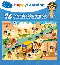 Puzzle dla dzieci od 100-300 elementów - Puzzle edukacyjne Egypt Happy Learning Educa 150 części z zajęciami w języku hiszpańskim od 6 lat_1
