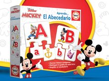 Gry towarzyskie dla dzieci - Taka gra edukacyjna Uczymy się Literki alfabetu Mickey & Friends Educa. 81 dielikov od 4 rokov_2