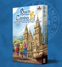 Gry w językach obcych - Gra towarzyska Buen Camino Card Game Educa 96 kart, 4 figurki, od 8 roku życia, dla 2-4 graczy, hiszpański, angielski, francuski, portugalski_2
