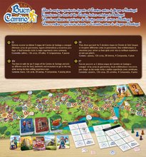 Gesellschaftsspiele in Fremdsprachen - Brettspiel  Buen Camino Card Game Extended Educa 126 Karten, 4 Figuren, ab 8 Jahren für 2-4 Spieler, Spanisch, Französisch, Englisch, Portugiesisch_0