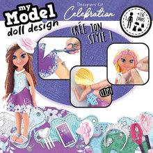 Travaux manuels et créatifs - Loisir créatif My Model Doll Design Celebration Educa pour créer vos propres poupées popstar, 5 modèles, à partir de 6 ans_1