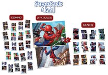 Progressive Kinderpuzzle - Superpack 4v1 Spider-man Educa Domino Pexeso und 2 Puzzles mit 25 Teilen EDU19353_1