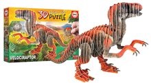 Puzzle 3D - Puzzle dinozaur Velociraptor3D Creature Educa lungime 55 cm 64 piese de la 6 ani EDU19382_3