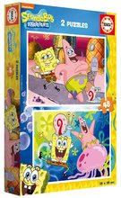 Puzzle de copii maxim 100 piese - Puzzle Sponge Bob Educa 2x48 piese_1