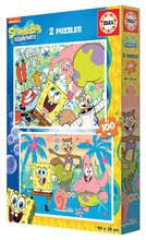 Kinderpuzzle ab 100-300 Stücken - Puzzle Bob Esponja Educa 2x100 Teile ab 4 Jahren_1