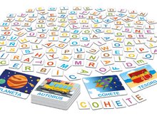 Cizojazyčné společenské hry - Společenská hra Slova 3,2,1... Go! Challenge Words Educa 48 slov 150 písmen španělsky od 6 let_0